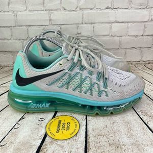 Nike Air Max shoes, White and green. Women 7 .